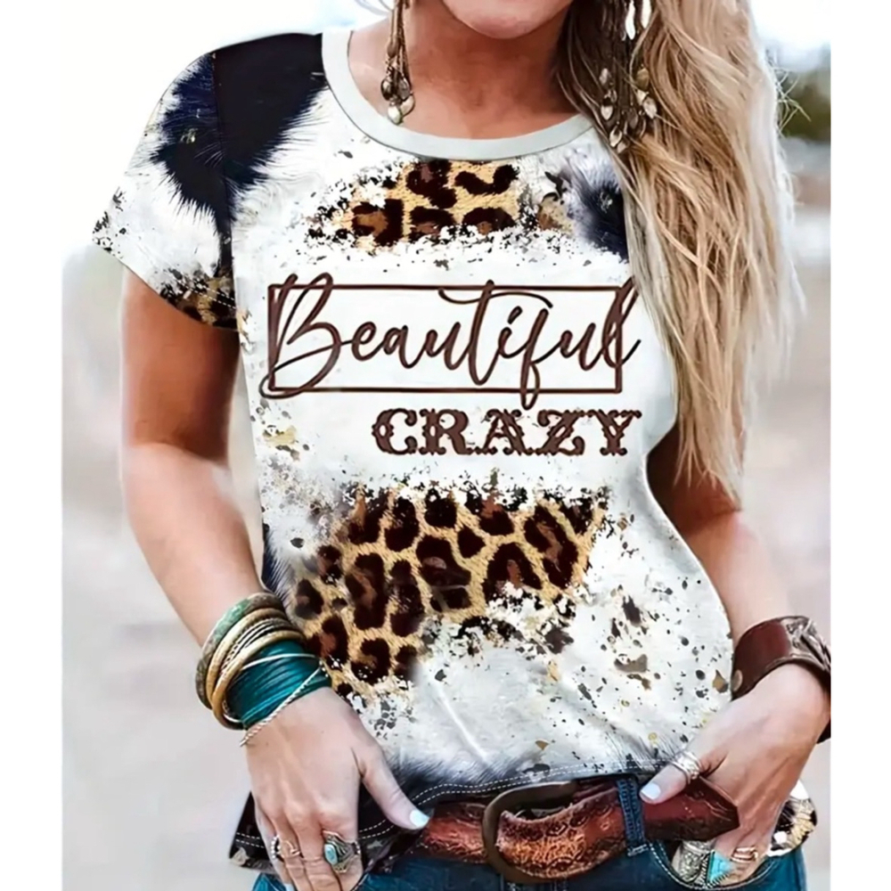 Beautiful Crazy Leopard Print Women's Top